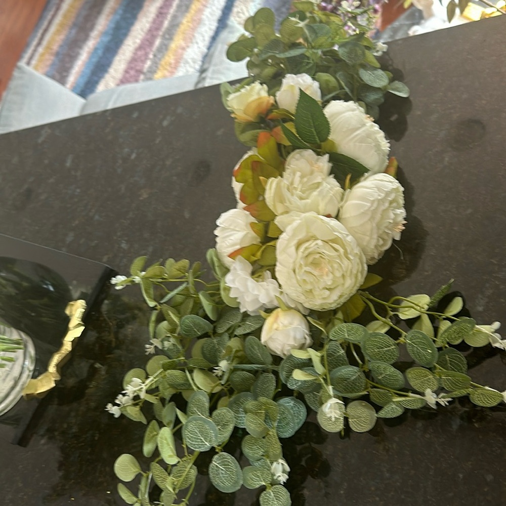 Pair of Bridal silk flower multipurpose arrangement, white